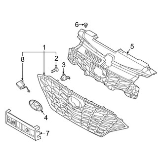 Hyundai OE - Front Bumper & Grille - Grille & Components (Korea Built)