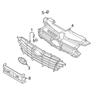 Hyundai OE - Front Bumper & Grille - Grille & Components (USA Built), (N Line)