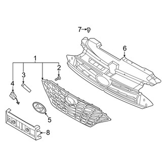 Hyundai OE - Front Bumper & Grille - Grille & Components (Korea Built), (N Line)