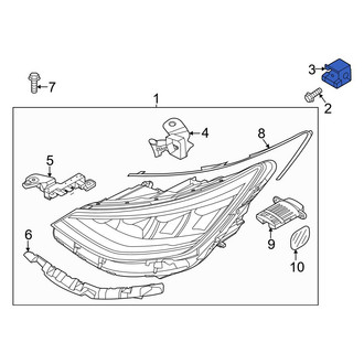 Hyundai OE - Headlight Fastener Clip