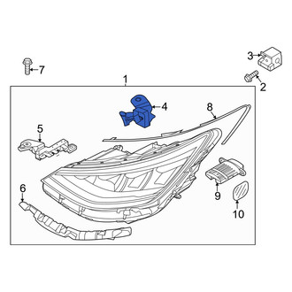 Hyundai OE - Left Upper Headlight Bracket