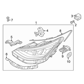 Hyundai OE - Front Lamps - Headlamp Components (LED), (Limited / SE / SEL / SEL Plus)