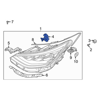Hyundai OE - Left Upper Headlight Bracket