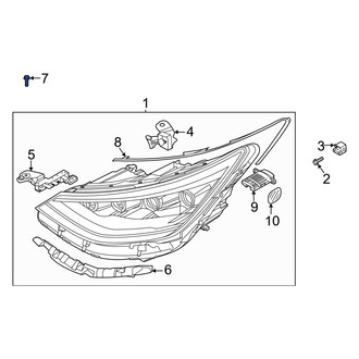 Hyundai OE - Front Headlight Mounting Bolt