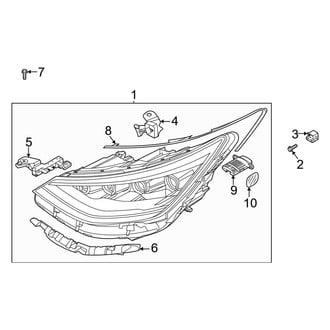 Hyundai OE - Front Lamps - Headlamp Components (Matrix LED), (Limited / SE / SEL / SEL Plus)