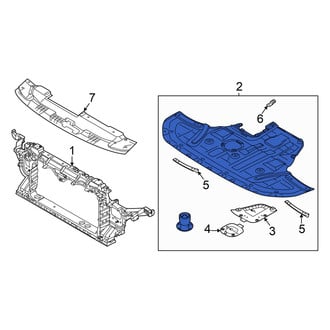 Hyundai OE - Front Radiator Support Splash Shield