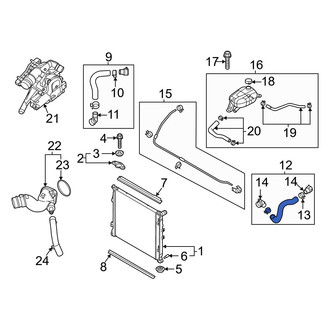 Hyundai OE - Upper Radiator Coolant Hose