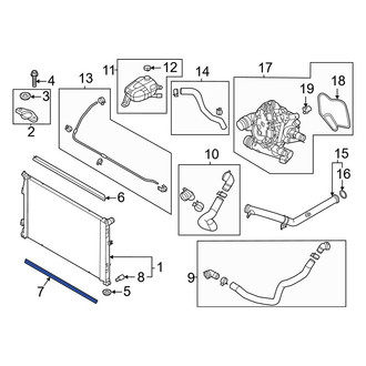 Hyundai OE - Lower Radiator Support Air Deflector
