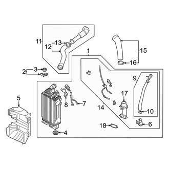 Hyundai OE - Cooling - Intercooler (USA Built), (C Engine VIN Character)