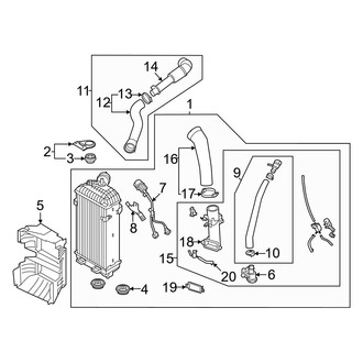 Hyundai OE - Cooling - Intercooler (Korea Built), (C Engine VIN Character)