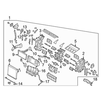 Hyundai OE - Air Conditioner & Heater - Evaporator & Heater Components (Limited / SE / SEL / SEL Plus)