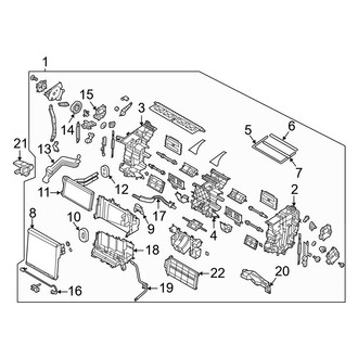 Hyundai OE - Air Conditioner & Heater - Evaporator & Heater Components (2.0L)