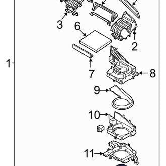 Hyundai OE - HVAC Blower Motor Assembly