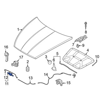 Hyundai OE - Front Hood Latch