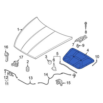 Hyundai OE - Front Hood Insulation Pad