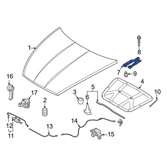 Hyundai OE - Front Left Hood Hinge