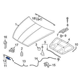 Hyundai OE - Front Hood Latch