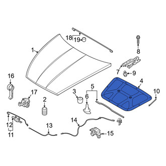 Hyundai OE - Front Hood Insulation Pad