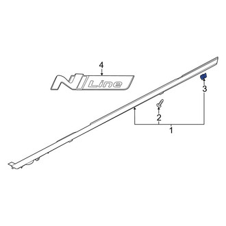 Hyundai OE - Fender Molding Retainer