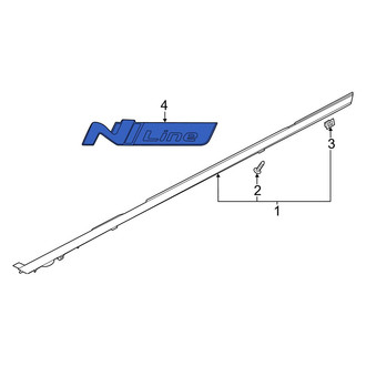 Hyundai OE - Front Right Fender Emblem