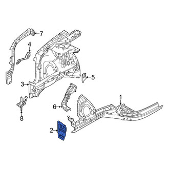 Hyundai OE - Front Left Frame Side Member Bracket