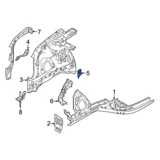 Hyundai OE - Left Lower Fender Apron Bracket