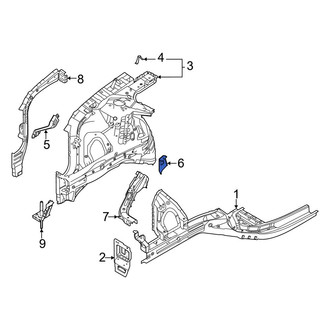 Hyundai OE - Right Lower Fender Apron Bracket