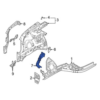 Hyundai OE - Front Right Fender Apron Reinforcement
