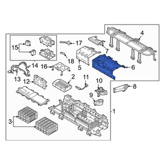 Hyundai OE - Left Drive Motor Battery Pack Cover