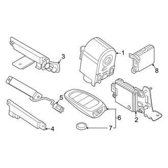 Hyundai OE - Electrical - Keyless Entry Components (Limited / SE / SEL / SEL Plus)