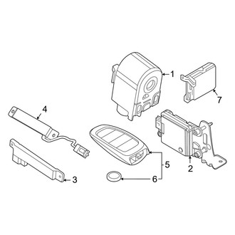 Hyundai OE - Electrical - Keyless Entry Components (Hybrid Blue / Hybrid Limited / Hybrid SEL)