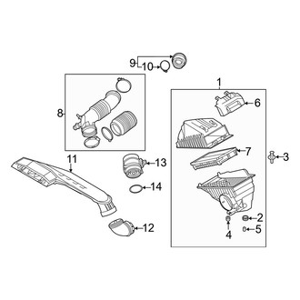 Hyundai OE - Engine / Transaxle - Air Intake (Limited / SEL Plus)