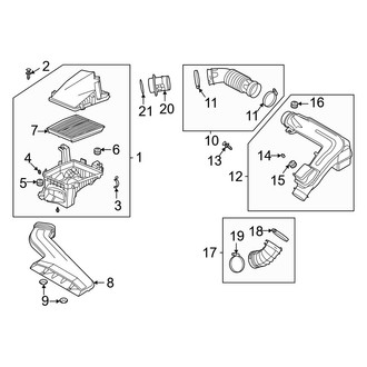 Hyundai OE - Engine / Transaxle - Air Intake (Hybrid Blue / Hybrid Limited / Hybrid SEL)