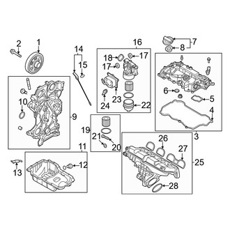 Hyundai OE - Engine / Transaxle - Engine Parts (Limited / SEL Plus)