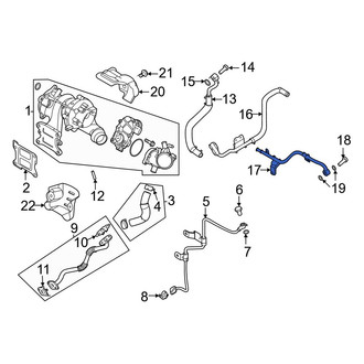 Hyundai OE - Lower Turbocharger Coolant Line