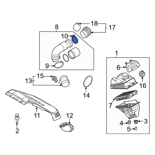 Engine Air Duct Clamp