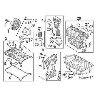 Hyundai OE - Engine / Transaxle - Engine Parts (SE / SEL)