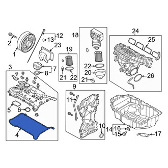 Hyundai OE - Engine Valve Cover Gasket