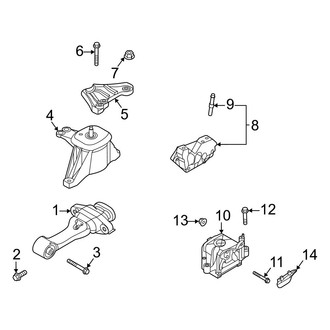 Hyundai OE - Engine / Transaxle - Engine & Transmission Mounting (SE / SEL)