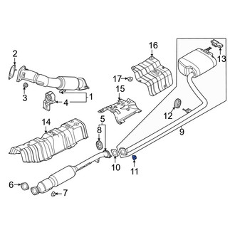 Hyundai OE - Exhaust Pipe Nut