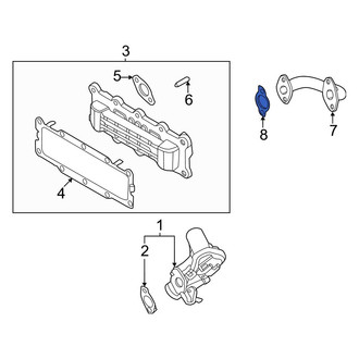 Hyundai OE - Exhaust Gas Recirculation (EGR) Tube Gasket