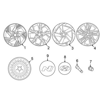 Hyundai OE - Wheels (N Line / SE / SEL / SEL Convenience)