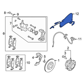 Hyundai OE - Front Left ABS Wheel Speed Sensor