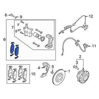 Hyundai OE - Rear Left Disc Brake Kit