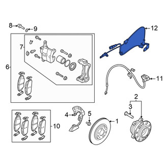 Hyundai OE - Front Left ABS Wheel Speed Sensor