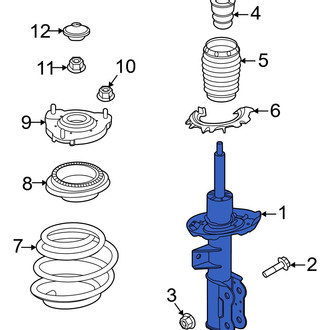 Hyundai OE - Front Left Suspension Strut