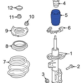 Hyundai OE - Front Suspension Strut Bellows