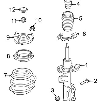 Hyundai OE - Front Suspension - Struts & Components (Hybrid Blue / Hybrid Limited / Hybrid SEL)