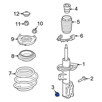 Hyundai OE - Lower Suspension Shock Absorber Nut