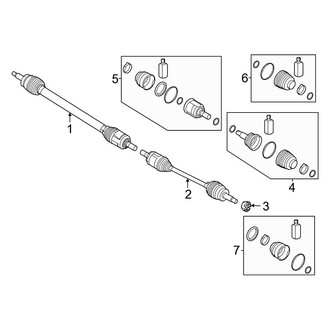 Hyundai OE - Front Suspension - Drive Axles